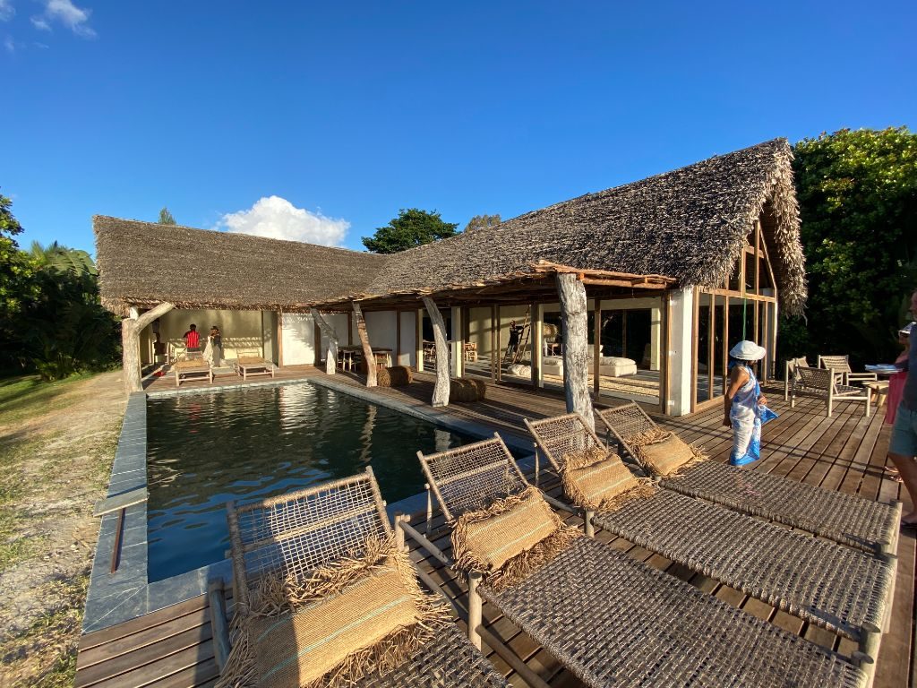 Voaara pool and main hospitality space